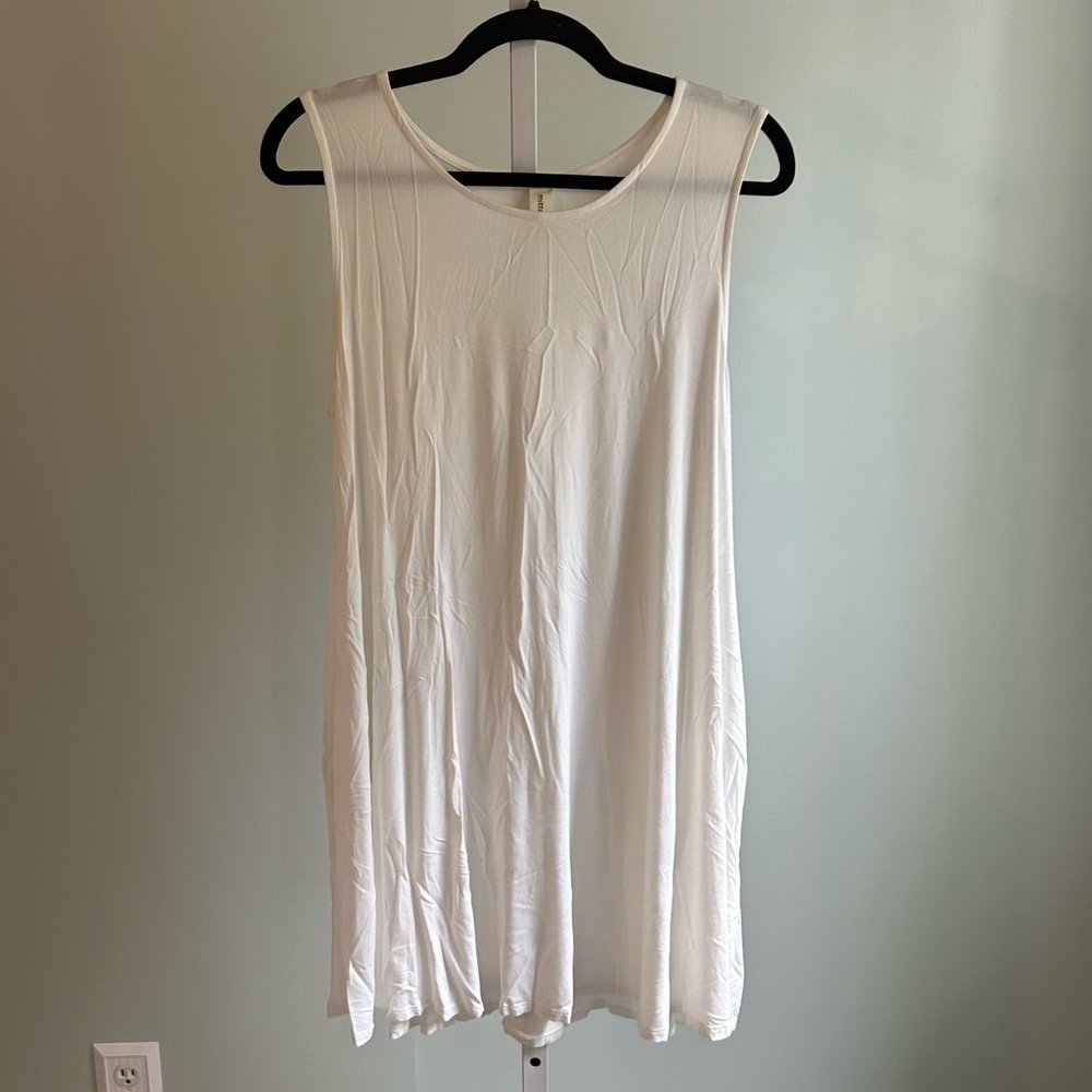 Mittoshop White Sleeveless Tunic